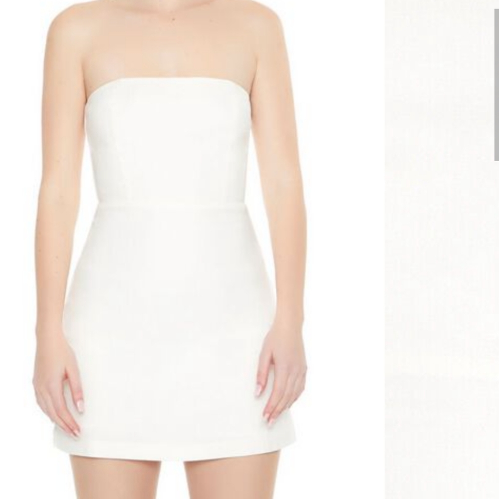 Strapless tube mini dress